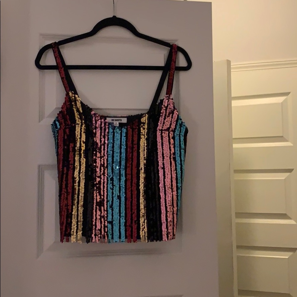 Multi Color Sequin Tank - image 3